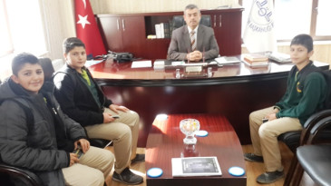 Öğrencilerden Müftüye ziyaret