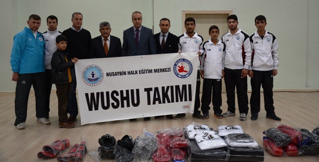 Nusaybin Halk Eğitim Merkezi bünyesinde faaliyet gösteren wushu takımına spor