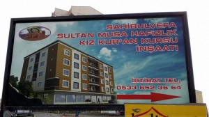 Mardin Sahibül  Vefa Sultan Musa Hafızlık Kur’an Kursu inşaatı ile