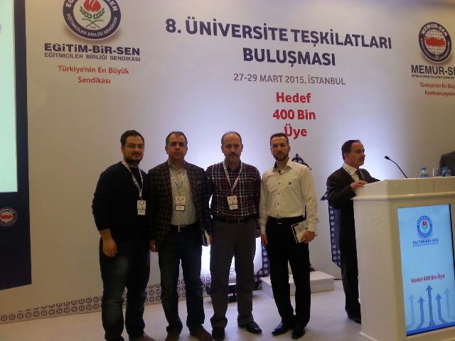 Mardin Artuklu Üniversitesi’nde yetkili sendika olan Eğitim-Bir-Sen’in temsilcisi Fasih Dinç