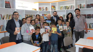 Yeşilli’de kütüphane açılışı