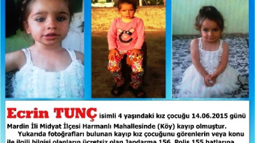 Yapılan bütün arama çalışmaları sonuçsuz kaldı, Ecrin hala kayıp