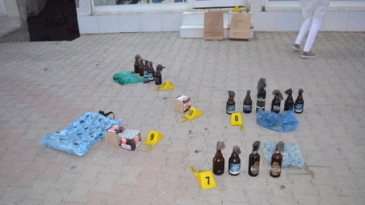 20 adet molotof ele geçirildi