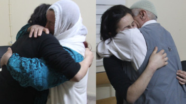 Zehra ailesiyle kucaklaştı
