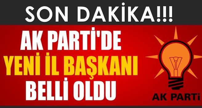 AK Parti Mardin il Başkanlığı’na Faruk Kılıç getirildi. Bir süre