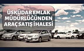 Üsküdar Emlak Müdürlüğü 33 adet aracı açık artırma ile satacak.