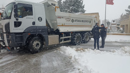 Artuklu Belediyesi Ekipleri Kar Mesaisinde