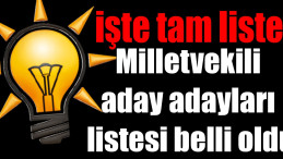 Mardin AK Parti’de aday adayları listesi belli oldu