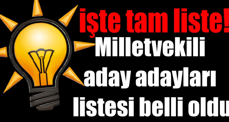 Mardin AK Parti’de aday adayları listesi belli oldu