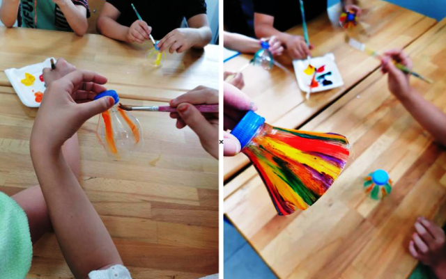 Öğrenciler atık malzemelerden yeni ürünler tasarladı