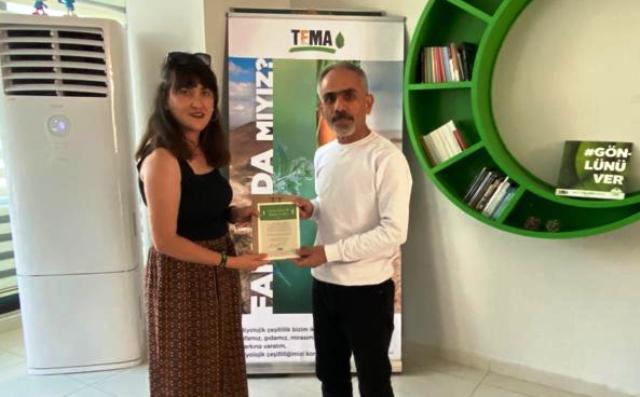 TEMA Gönüllülerine Teşekkür Belgesi