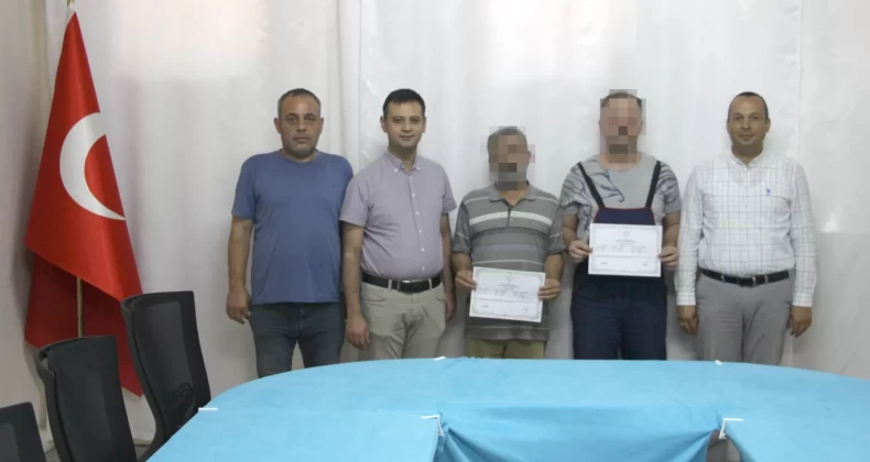 Soğuk Demir Kaynak Kursunu Tamamlayan Hükümlü ve Tutuklulara Sertifika Verildi