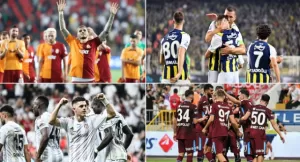 Türkiye’nin en çok taraftara sahip kulüpleri Galatasaray, Fenerbahçe, Beşiktaş ve