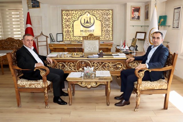 Midyat Kaymakamı Ömer Faruk Özdemir, göreve başlar başlamaz kendisini ziyaret