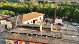 Mardin kırsalındaki okula çevre dostu ısınma ve soğutma sistemi