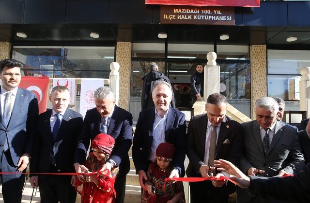 Mazıdağı’da “100. Yıl Halk Kütüphanesi”nin açılışı yapıldı
