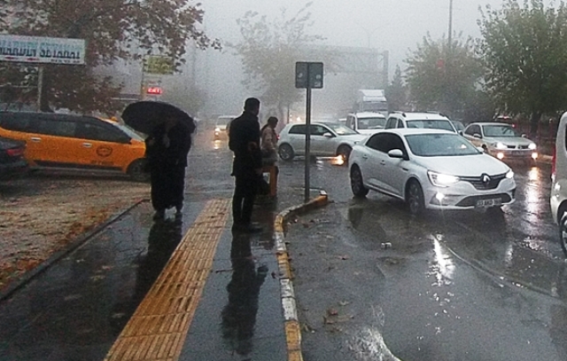 Mardin’de sağanak ve sis etkili oldu