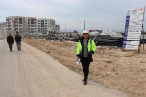 Toplu Konut İdaresi Başkanlığı tarafından Midyat ilçesi Ortaçarşı mahallesinde temeli