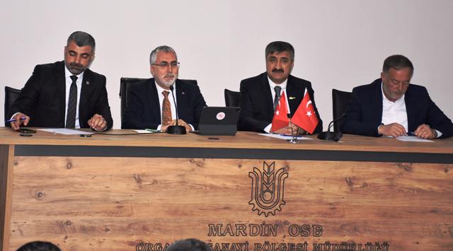 Çalışma ve Sosyal Güvenlik Bakanı Prof.Dr.Vedat Işıkhan, Organize Sanayi Bölgesinde