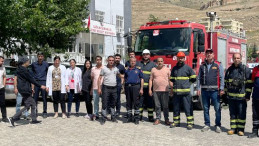 Derik Devlet Hastanesi Personellerine Yangın Eğitimi