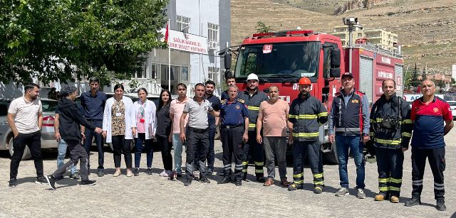 Derik Devlet Hastanesi Personellerine Yangın Eğitimi