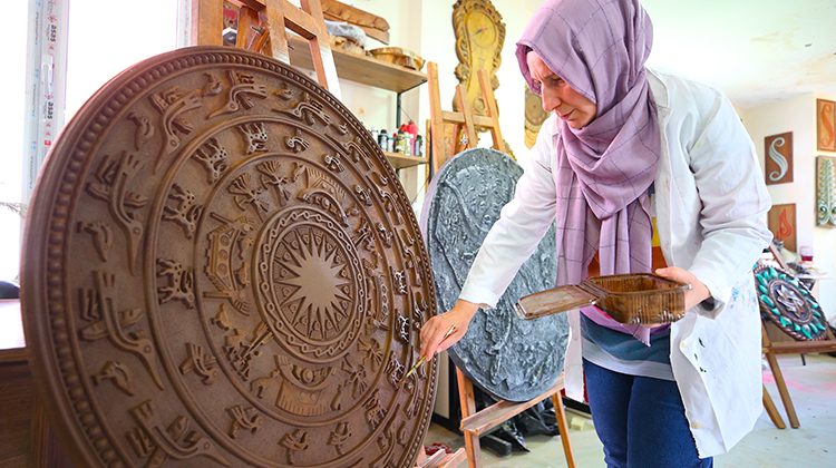 Diyarbakır’da hüküm süren geçmiş medeniyetlerin izleri sanata dönüştürülüyor