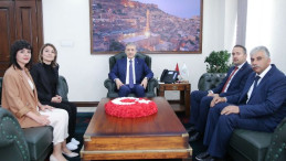 Vali Akkoyun, Vakıflar Bölge Müdürü Hakan Demir’i kabul etti