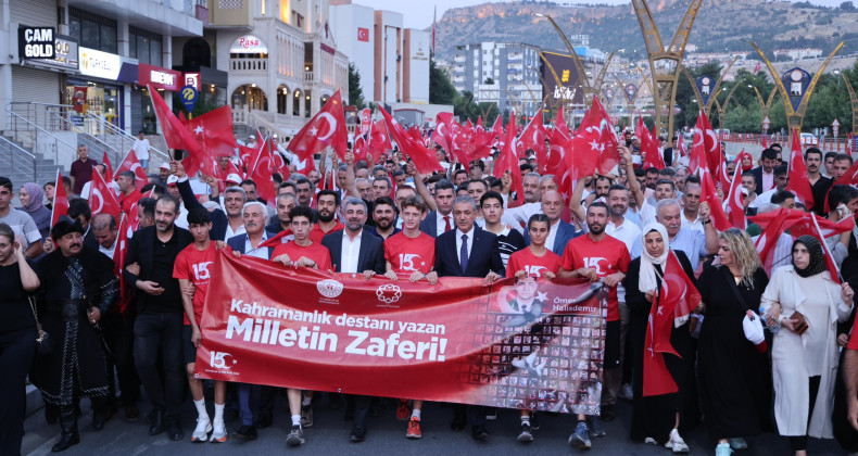 Mardin’de 15 Temmuz Demokrasi Yürüyüşü