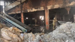 Geri Dönüşüm Fabrikasında Yangın