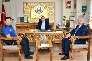 Mardin İl Emniyet Müdürü Cebrail Buğday, Midyat Belediye Başkanı Veysi