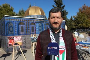 Mardin Kudüs Platformu yetkilileri tarafından yapılan “Kudüs Evi” minyatürü, Cumartesi
