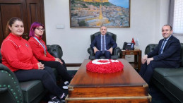 Vali Akkoyun, Avrupa Şampiyonunu Ağırladı