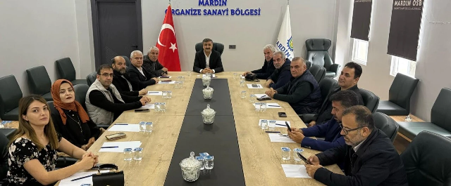 Mardin OSB Yönetim Kurulu Başkan Vekili Nasır Duyan Gazetecilerle bir