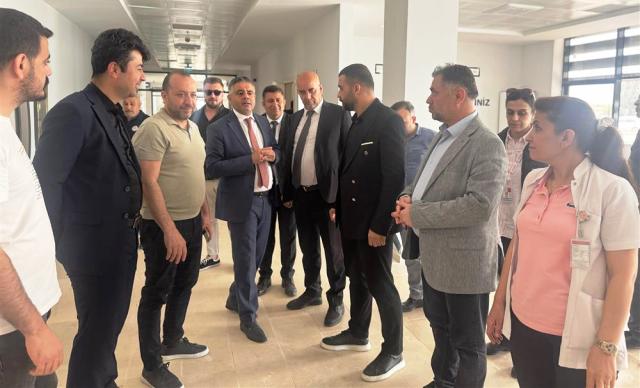 Mardin İl Sağlık Müdürü Uzm. Dr. Saffet Yavuz, beraberinde Hizmet