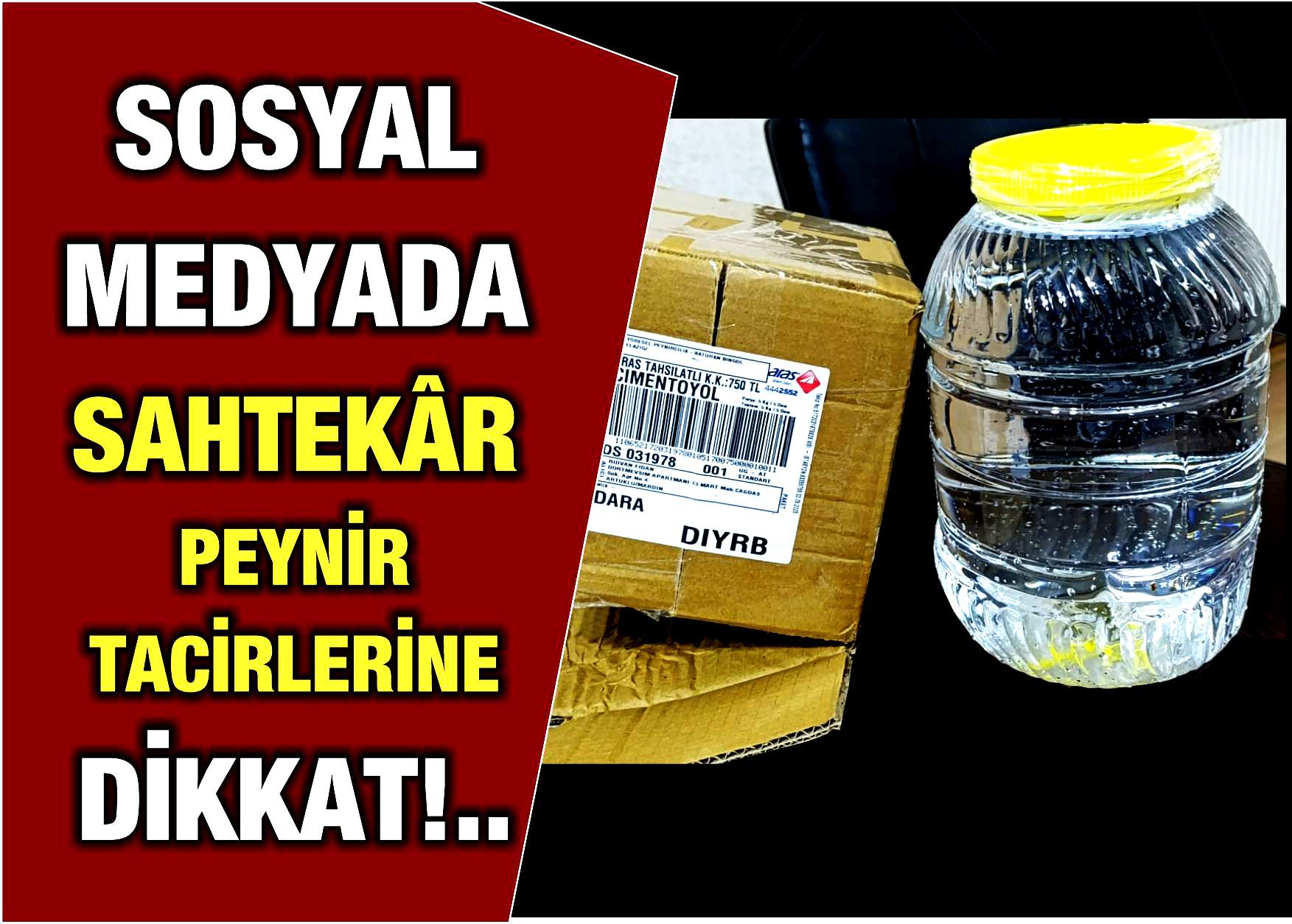 Son dönemde sosyal medya platformları üzerinden yapılan peynir satışlarıyla ilgili