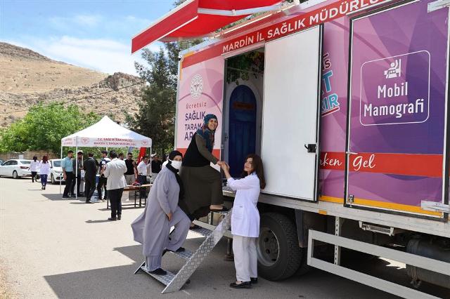Mardin İl Sağlık Müdürlüğü, mobil mamografi aracını devreye alarak sağlık
