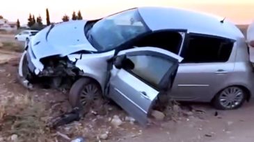 Nusaybin’de iki otomobil çarpıştı: 1’i çocuk 7 yaralı