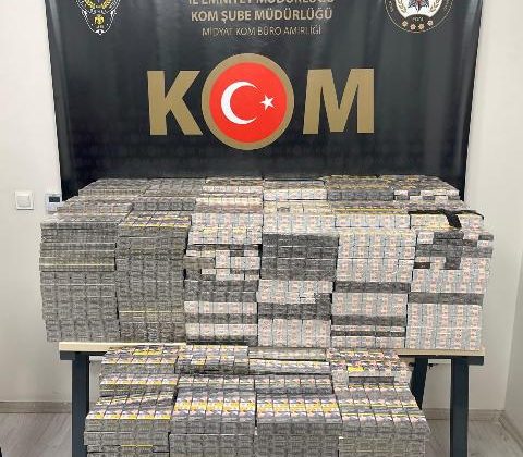 Midyat’ta 7 Bin 900 Paket Kaçak Sigara Ele Geçirildi