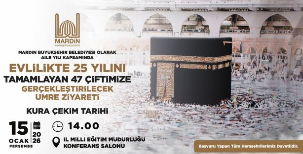 Evlilikte 25 Yılını Tamamlayan Çiftler İçin Umre Kurası Çekiliyor