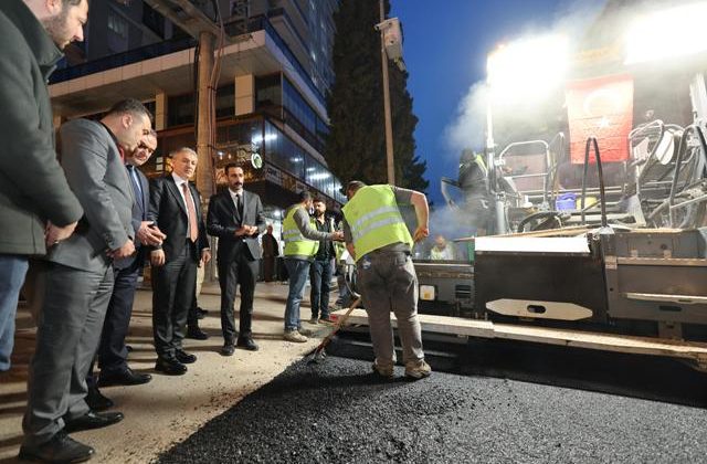 Vali Akkoyun Asfalt Çalışmalarını Yerinde İnceledi
