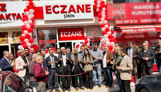 ŞİRİN ECZANESİ DUALARLA HİZMETE GİRDİ