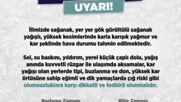 DİKKAT! Mardin’e meteorolojik uyarı