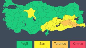 İçişleri Bakanlığı: Birçok ilde kuvvetli ve şiddetli sağanak bekleniyor