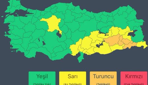 İçişleri Bakanlığı: Birçok ilde kuvvetli ve şiddetli sağanak bekleniyor