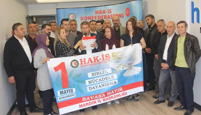Mardin’de 1 Mayıs Mesajı: “Emeğin Hakkı İçin Meydanlardayız”