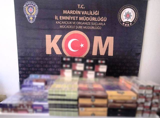 Mardin’de kaçakçılıkla mücadele kapsamında gerçekleştirilen operasyonlarda çok sayıda kaçak ürün