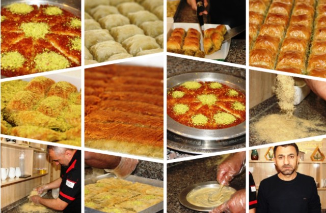 Kurban Bayramı öncesi tatlıcılar yoğun sipariş mesaisine girerken, özellikle künefe