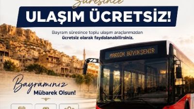 Mardin Büyükşehir Belediyesi, Kurban Bayramı dolayısıyla vatandaşların bayram ziyaretlerini daha