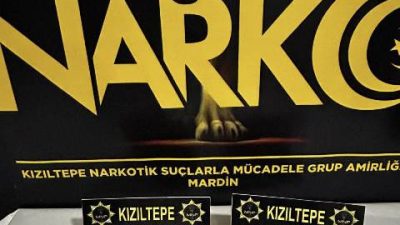 Mardin Emniyet Müdürlüğü Narkotik Suçlarla Mücadele Şube Müdürlüğü ekipleri, uyuşturucu