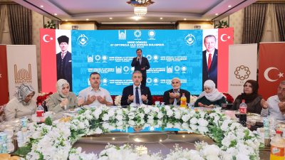 Mardin’de Aile Yılı kapsamında Umre ibadetini tamamlayan 47 çift için